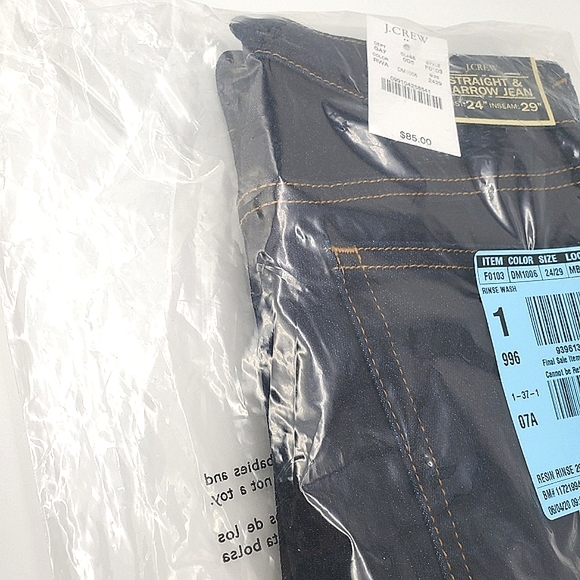 J.Crew Rinse Wash Straight and Narrow Jeans - Picture 7 of 7